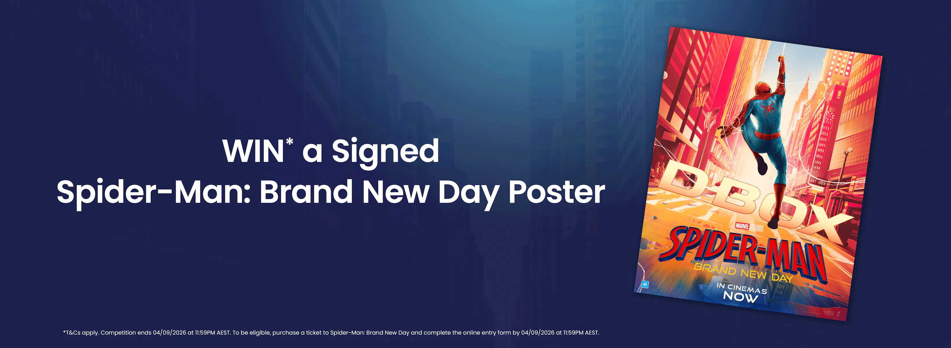 WIN A SIGNED SPIDER MAN BRAND NEW DAY POSTER HOYTS Cinemas win-a-signed-spider-man-brand-new-day-poster-hoyts-cinemas